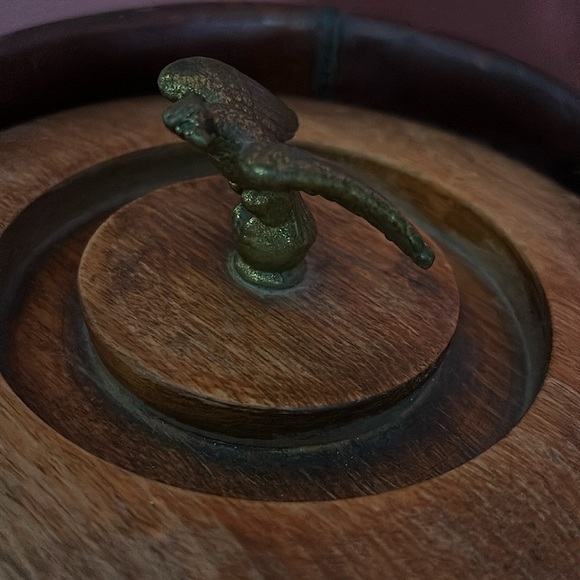 1950s Loyal Papeete leather Fire Bucket Ice Bucket - Picture 2 of 13